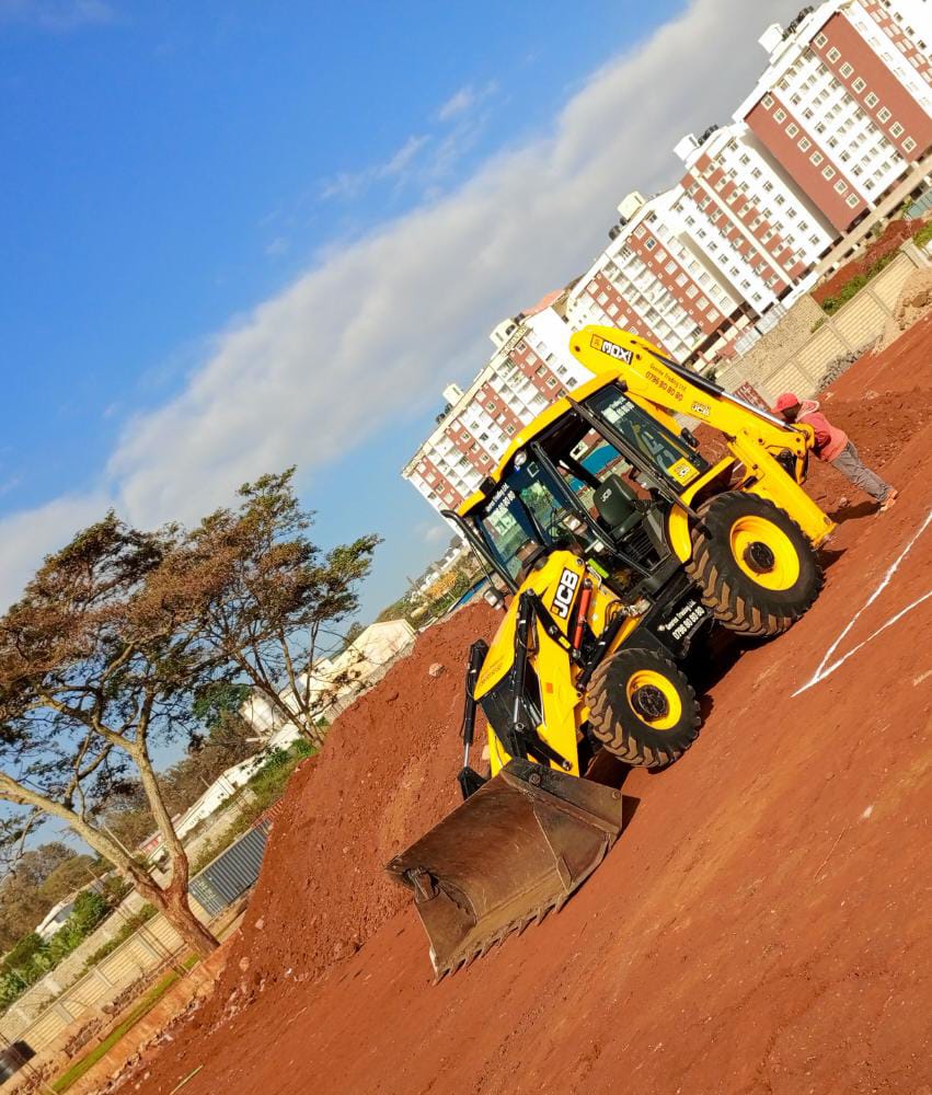 JCB at Project Site